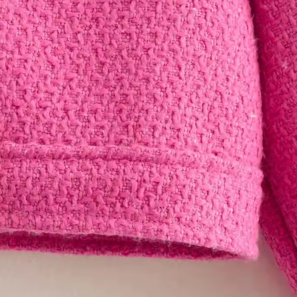 Pink Textured Jacket - Picture 3 of 4